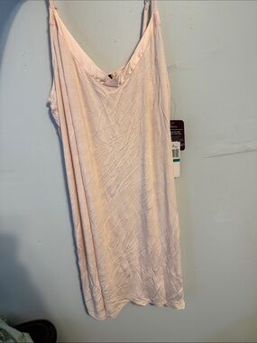 Felina Pale Pink Satin Slip Chemise